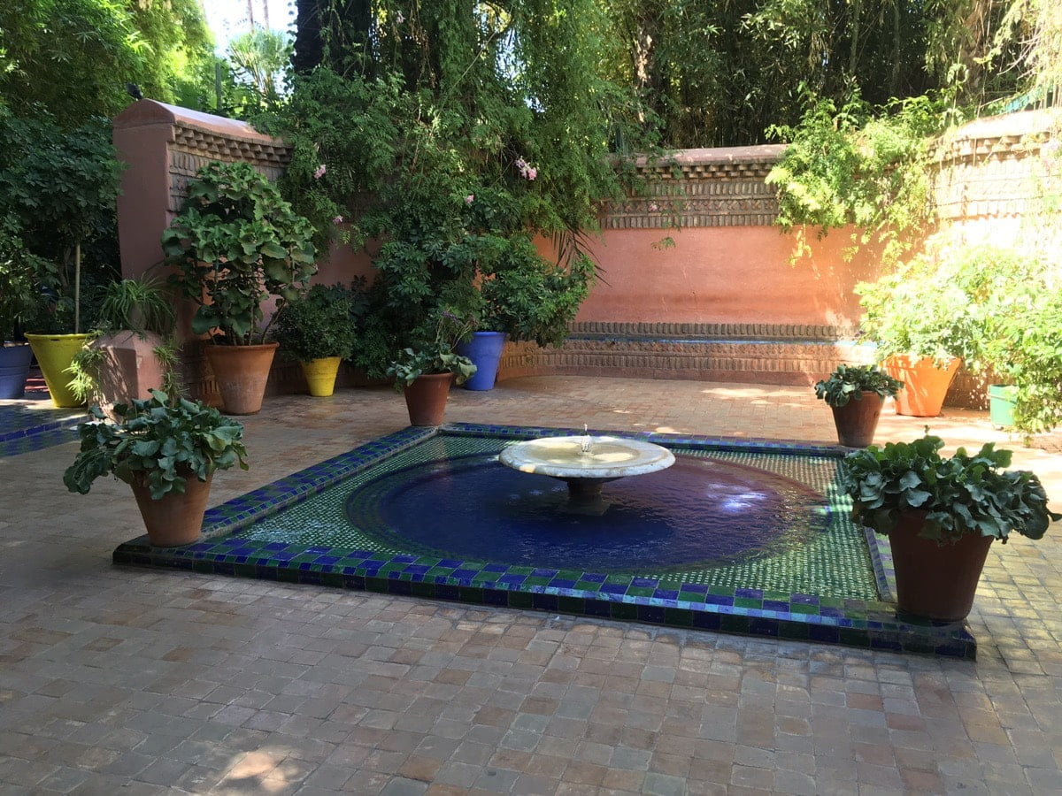 Fountain at Majorelle Gardens