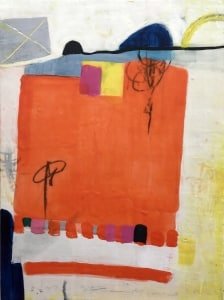abstract encaustic painting